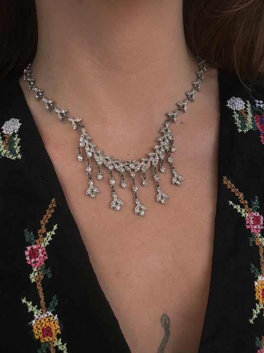 Ornate Victorian Paste Necklace