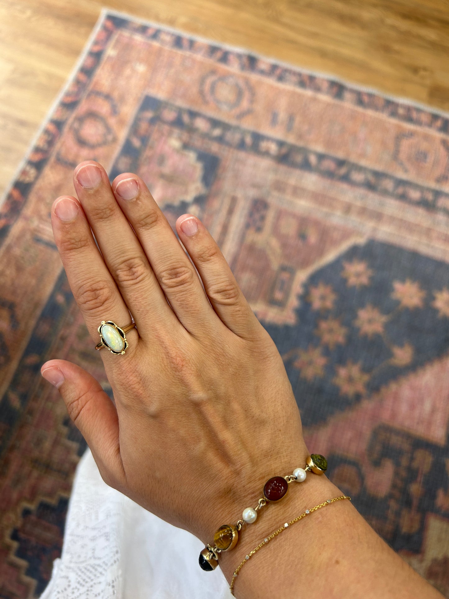 10K Gold Victorian Opal Ring