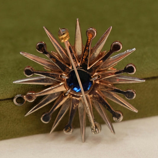 Nettie Rosenstein Sterling Star Brooch 1940s
