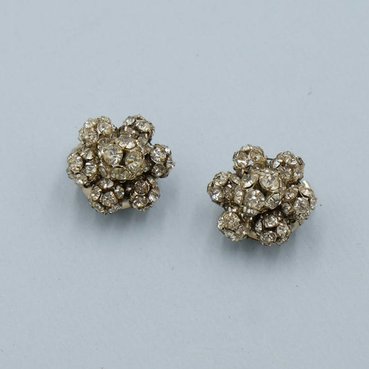 Clear Round Earrings