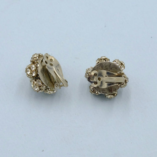 Clear Round Earrings