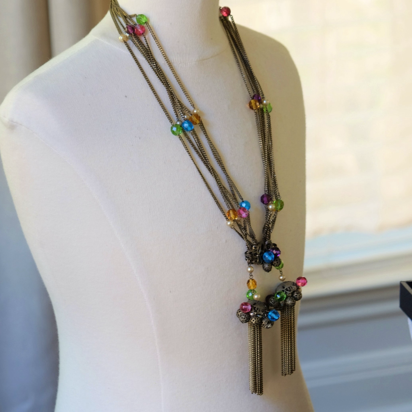 Vintage Elsa Schiaparelli Long Necklace 1950’s