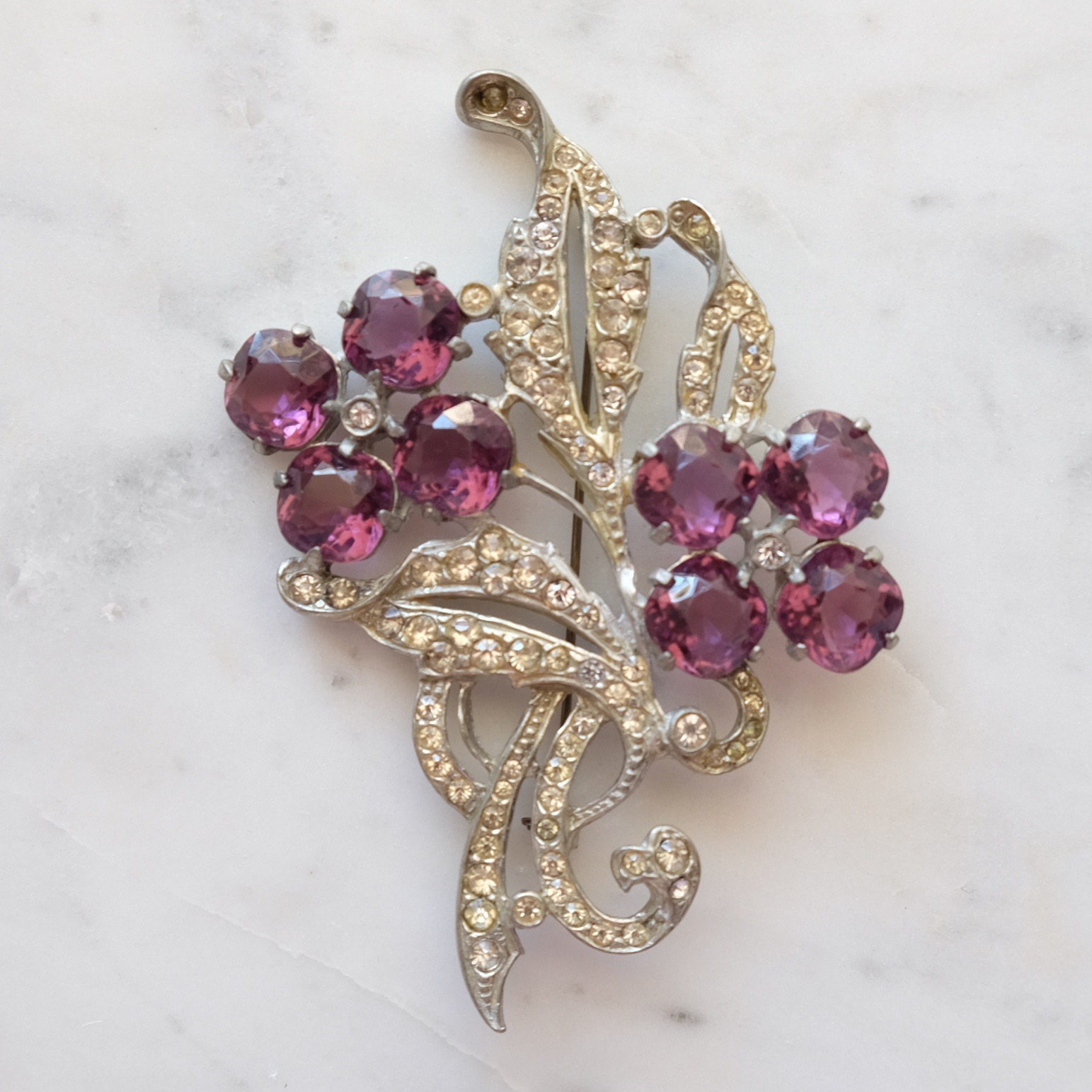 Vintage Unsigned Early Pot Metal Brooch 1930’s