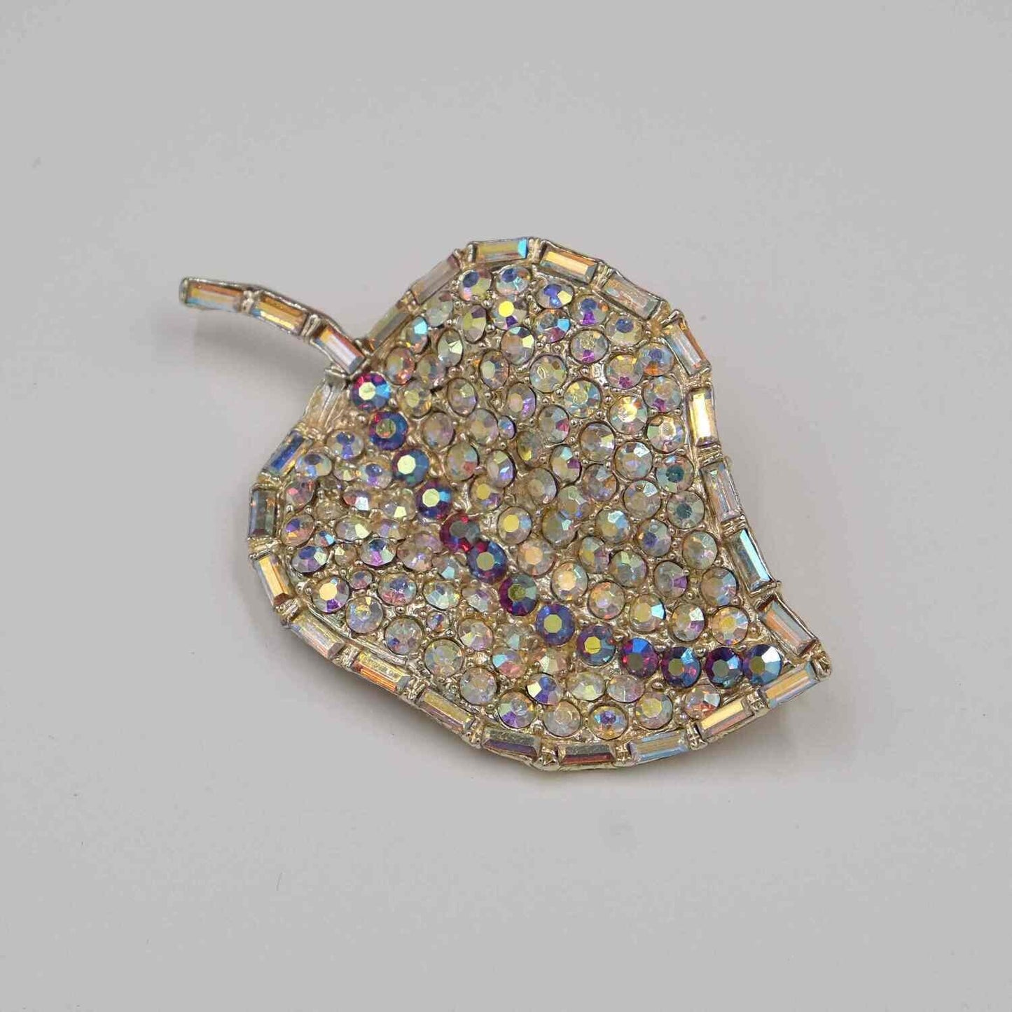 Pomerantz Sparkle Leaf Brooch