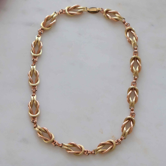 Antique Two Color 12k Gold Filled Chain