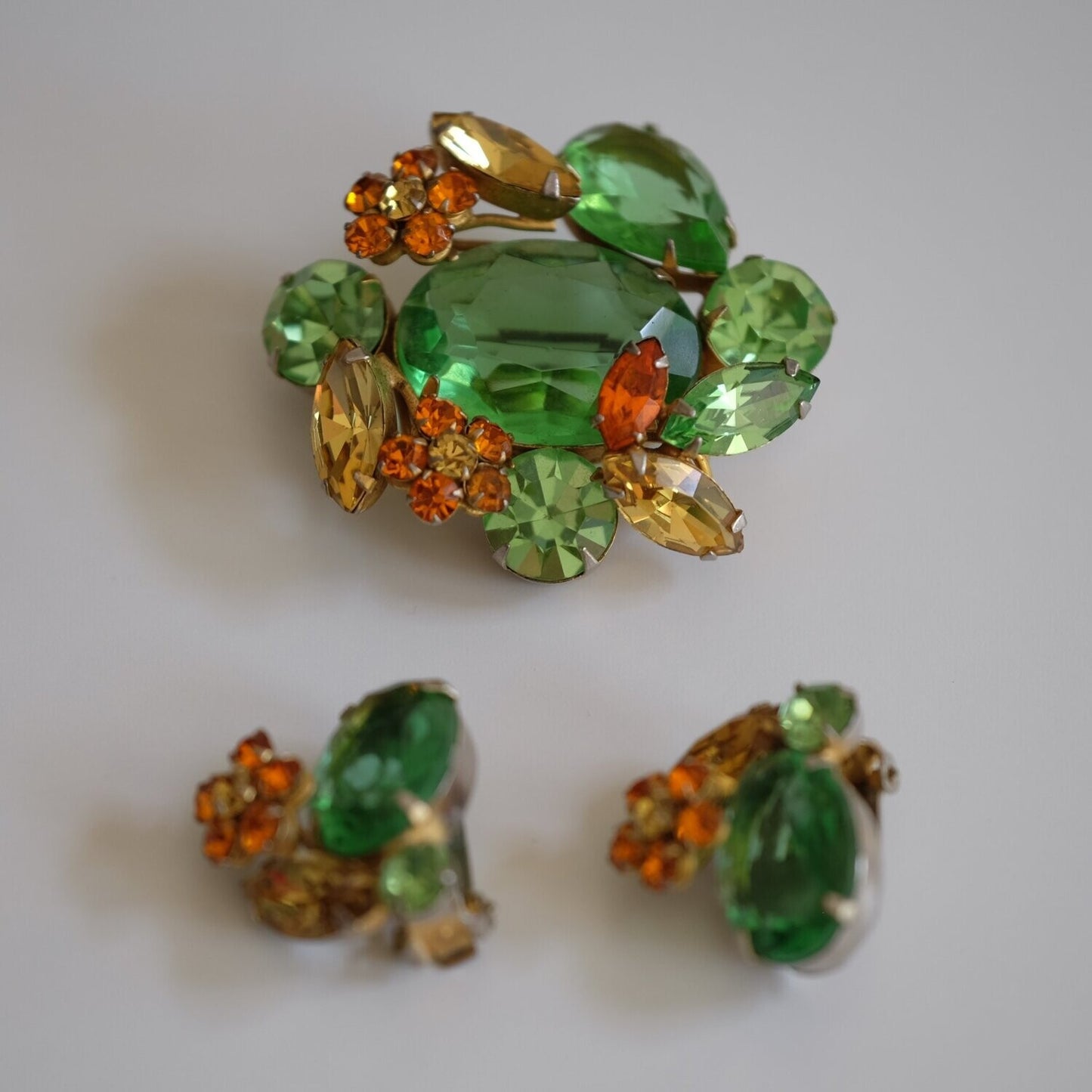 Regency Lime Glass Set 1960s