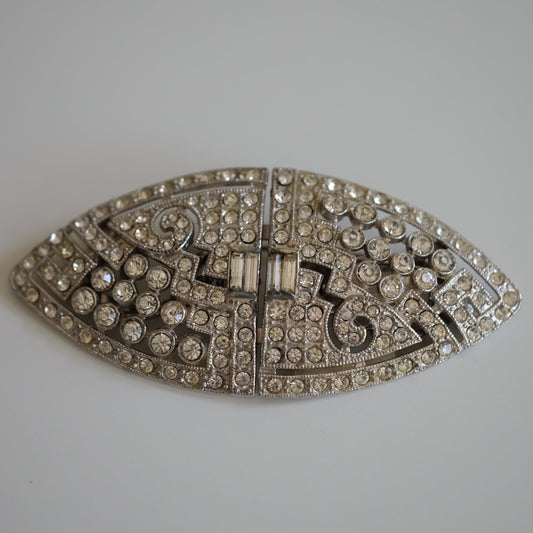 Coro Duette Oval Shape Pin
