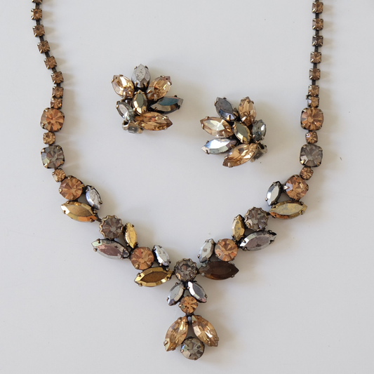 Regency Necklace and Earrings Set 1950’s