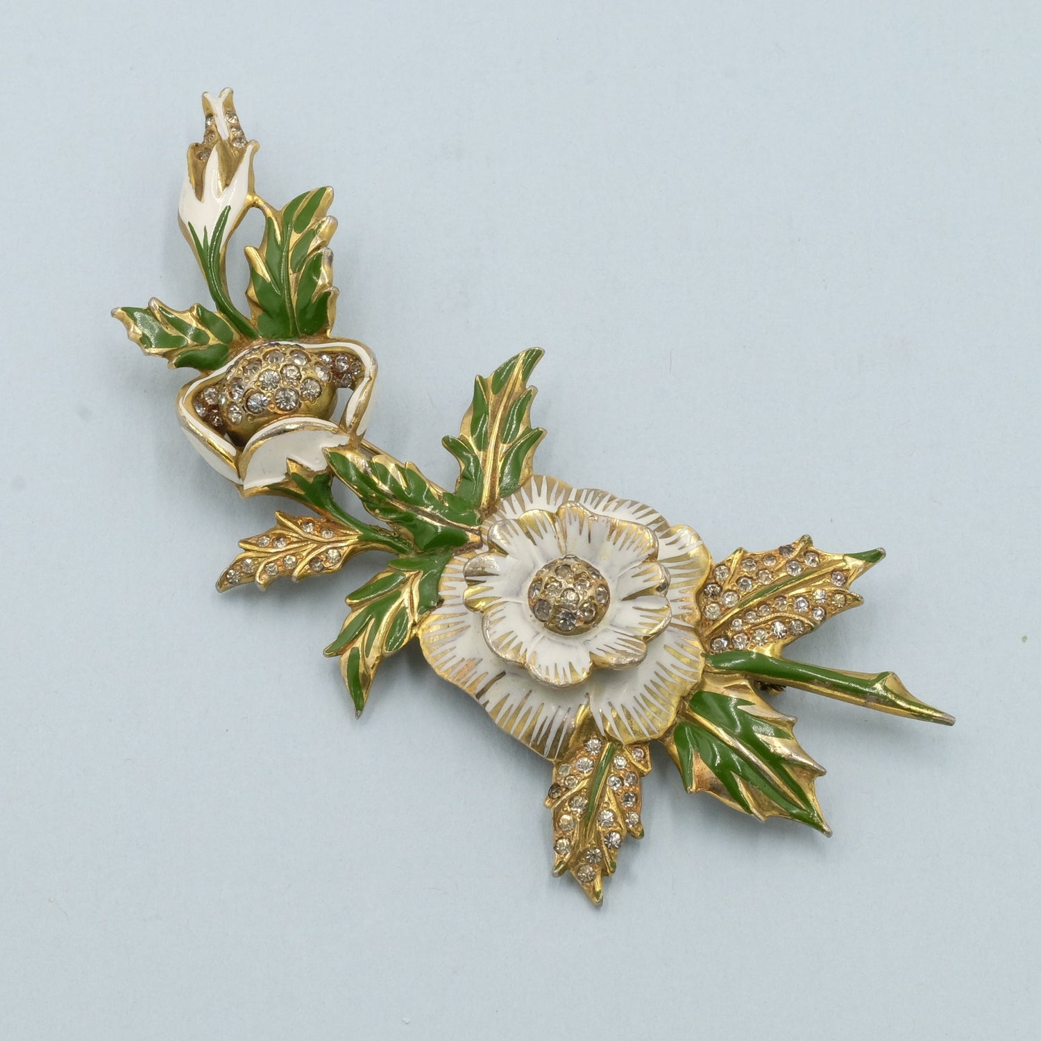 Deja Original Enamel Massive brooch 1939