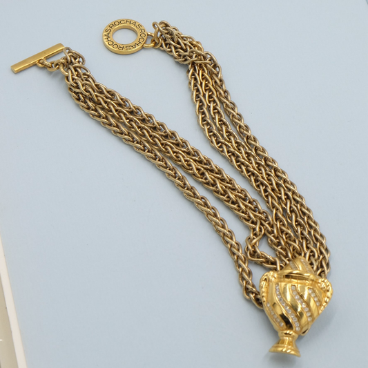 Vintage Rochas Greek Necklace 1990’s