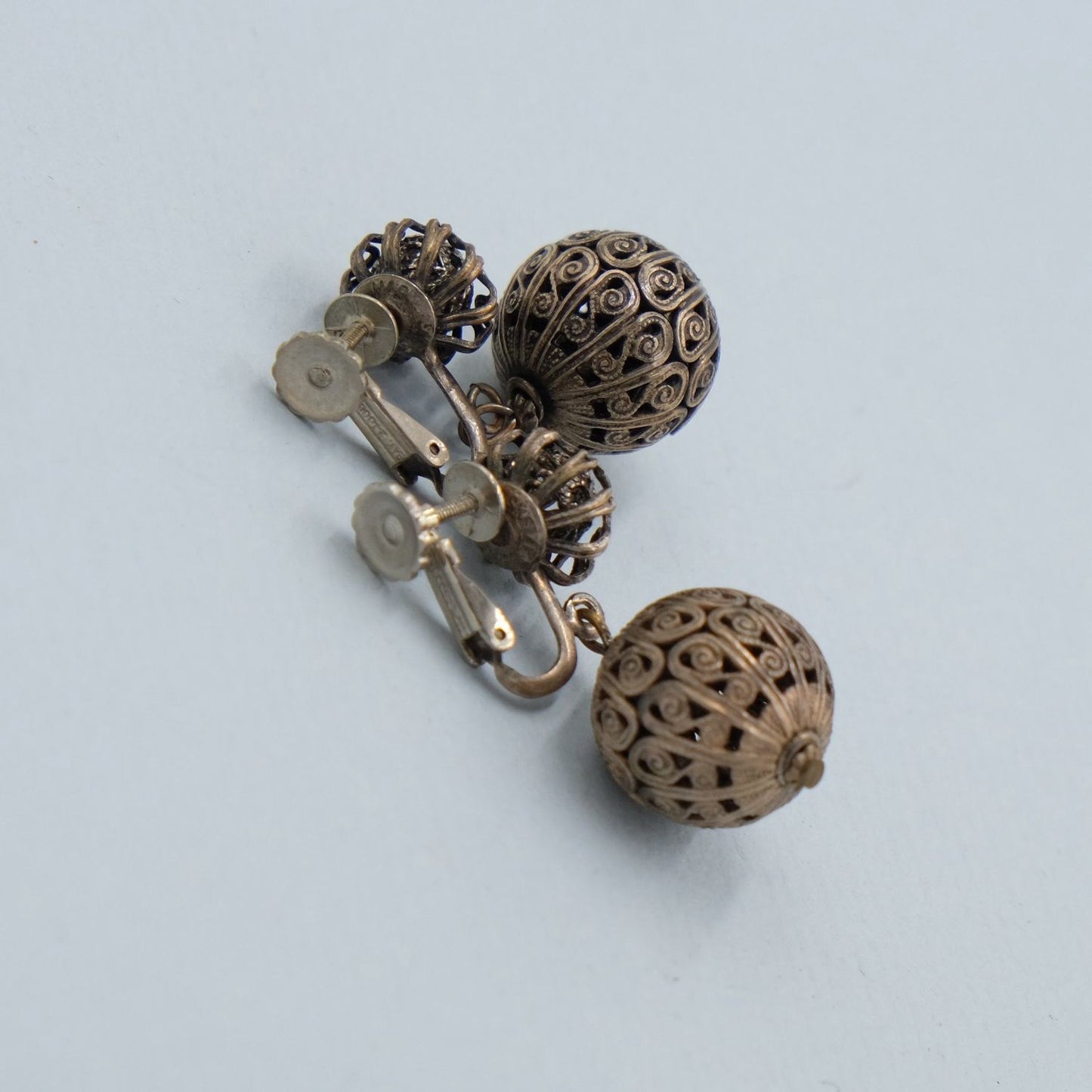 Miriam Haskell Mini Ball Earrings 1960s
