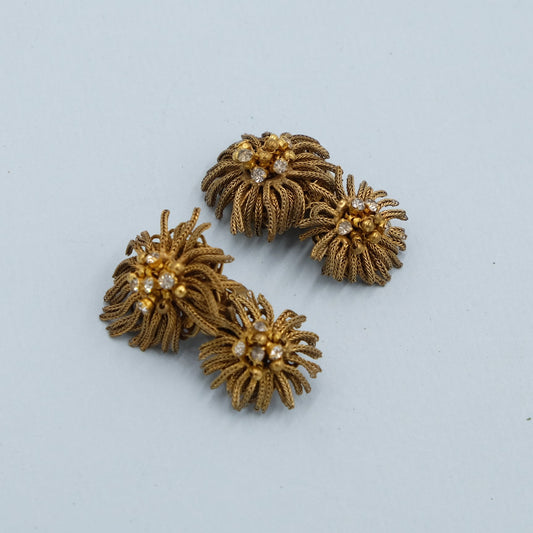 DeMario Sea Urchin Earrings 1960's