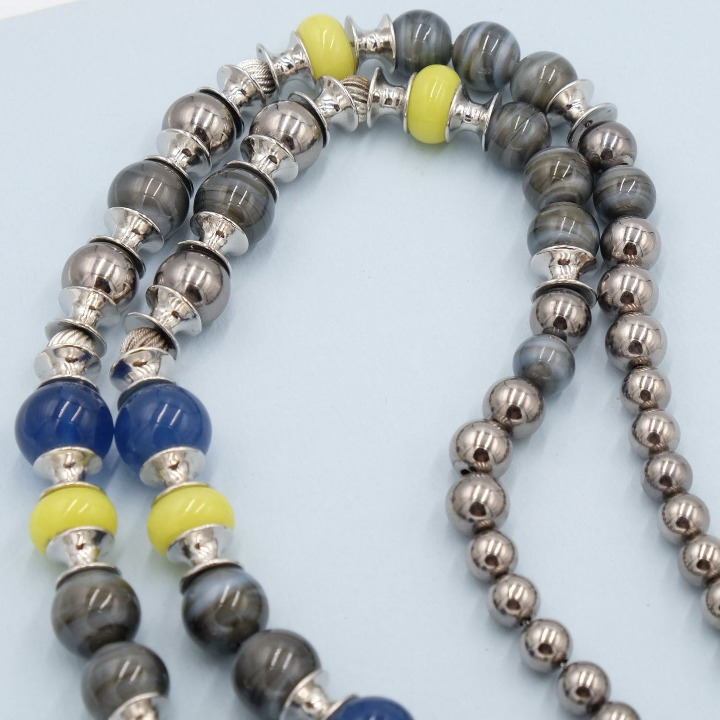Vintage Christian Dior Long Necklace with Glass Beads 1990s
