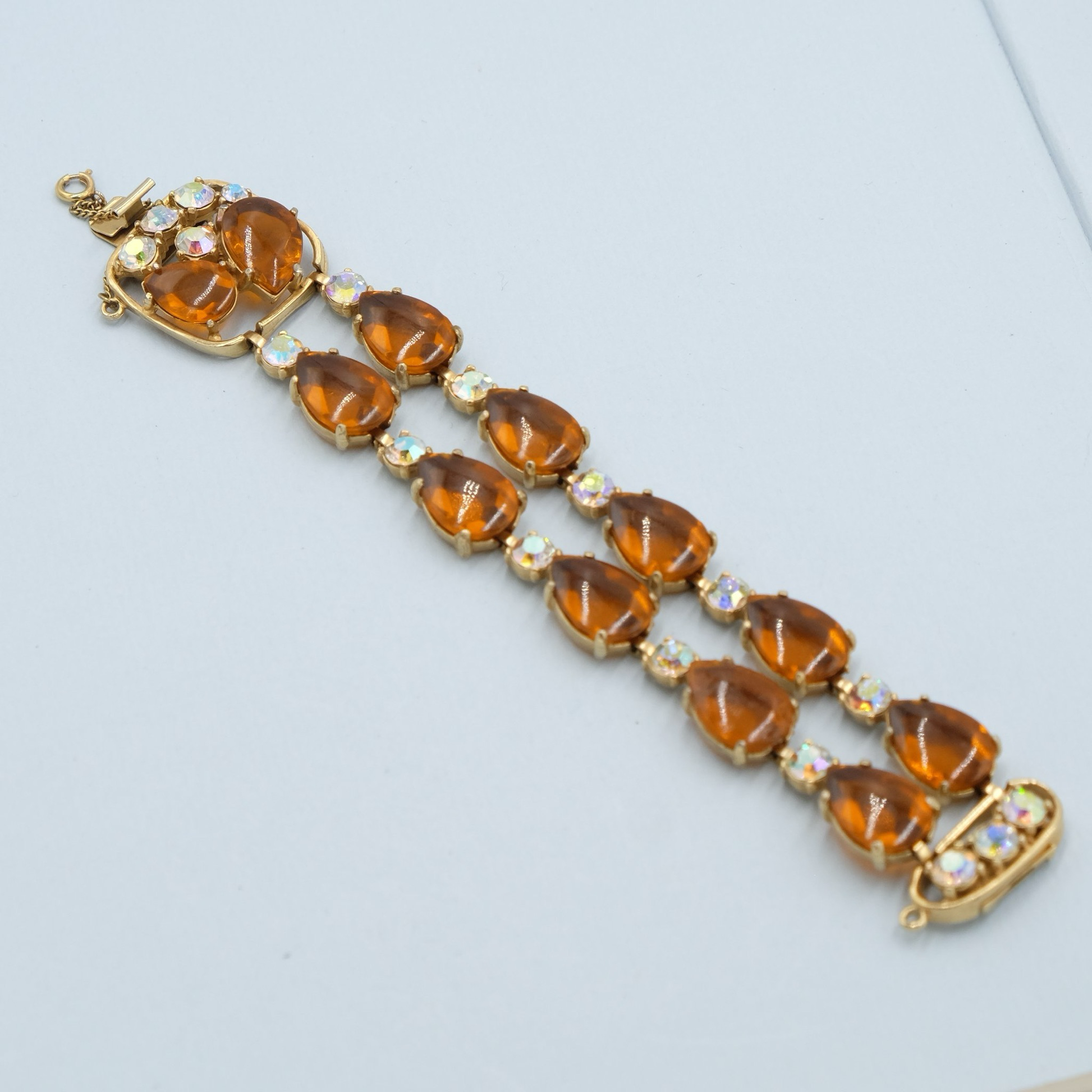 Vintage Selro Faux Topaz Bracelet 1960s