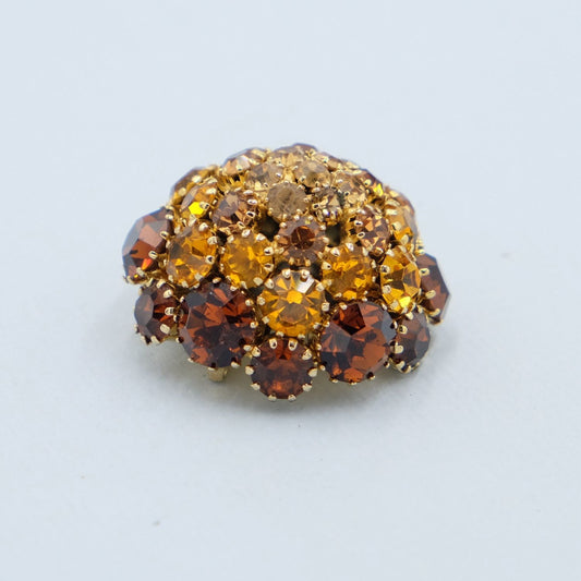 Vintage Unsigned Dome Brooch 1960s