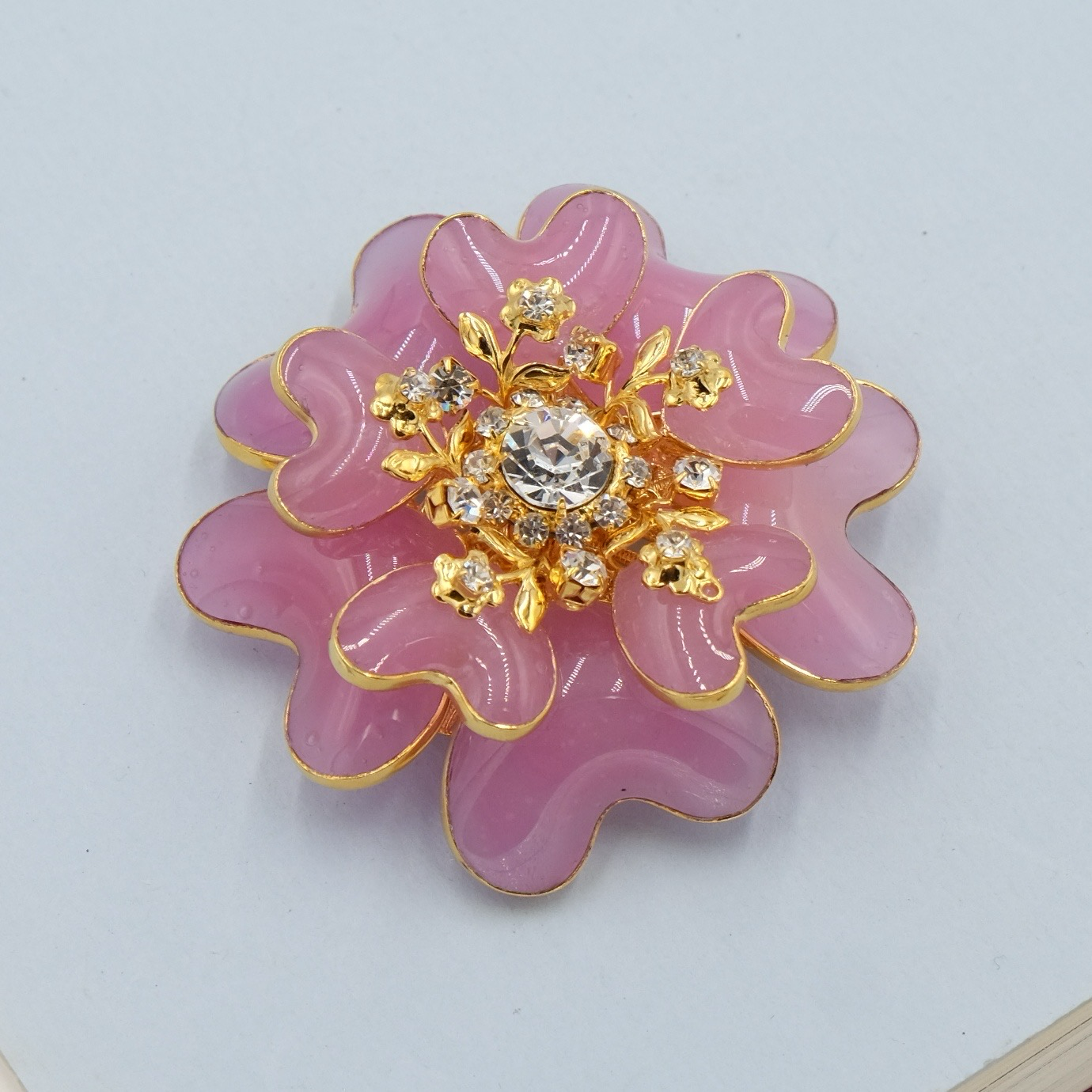 Moans Couture Poured Glass Brooch