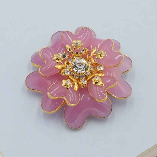 Moans Couture Poured Glass Brooch