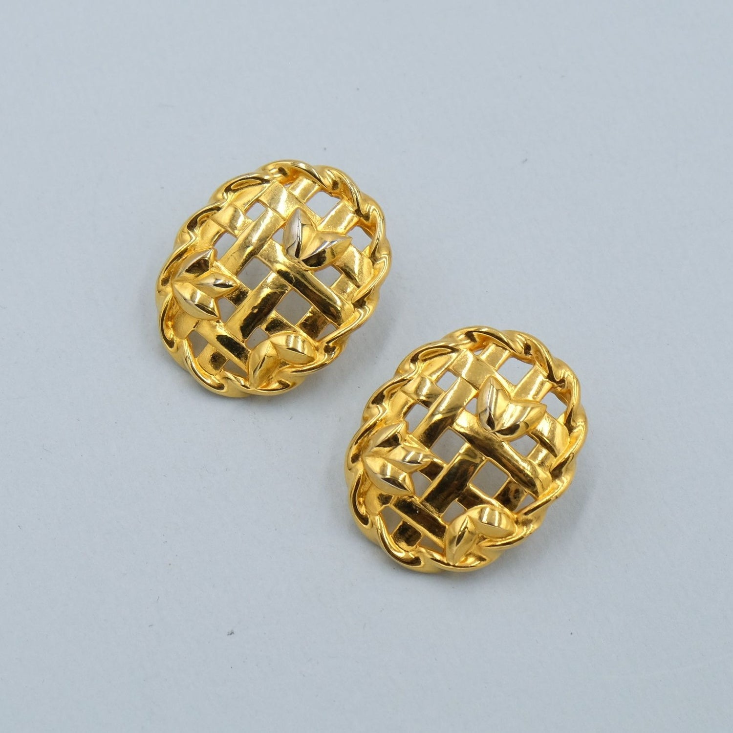 Vintage Givenchy Basket Earrings 2000s
