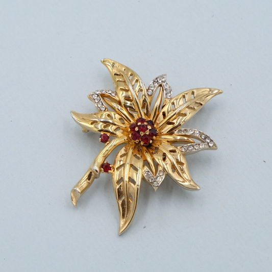 Vintage Retro Leaf brooch and Pendant 1950s