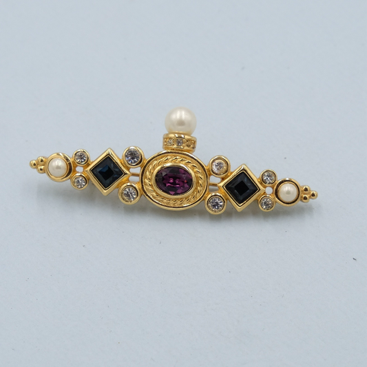 Vintage Christian Dior Bar Brooch 1990s