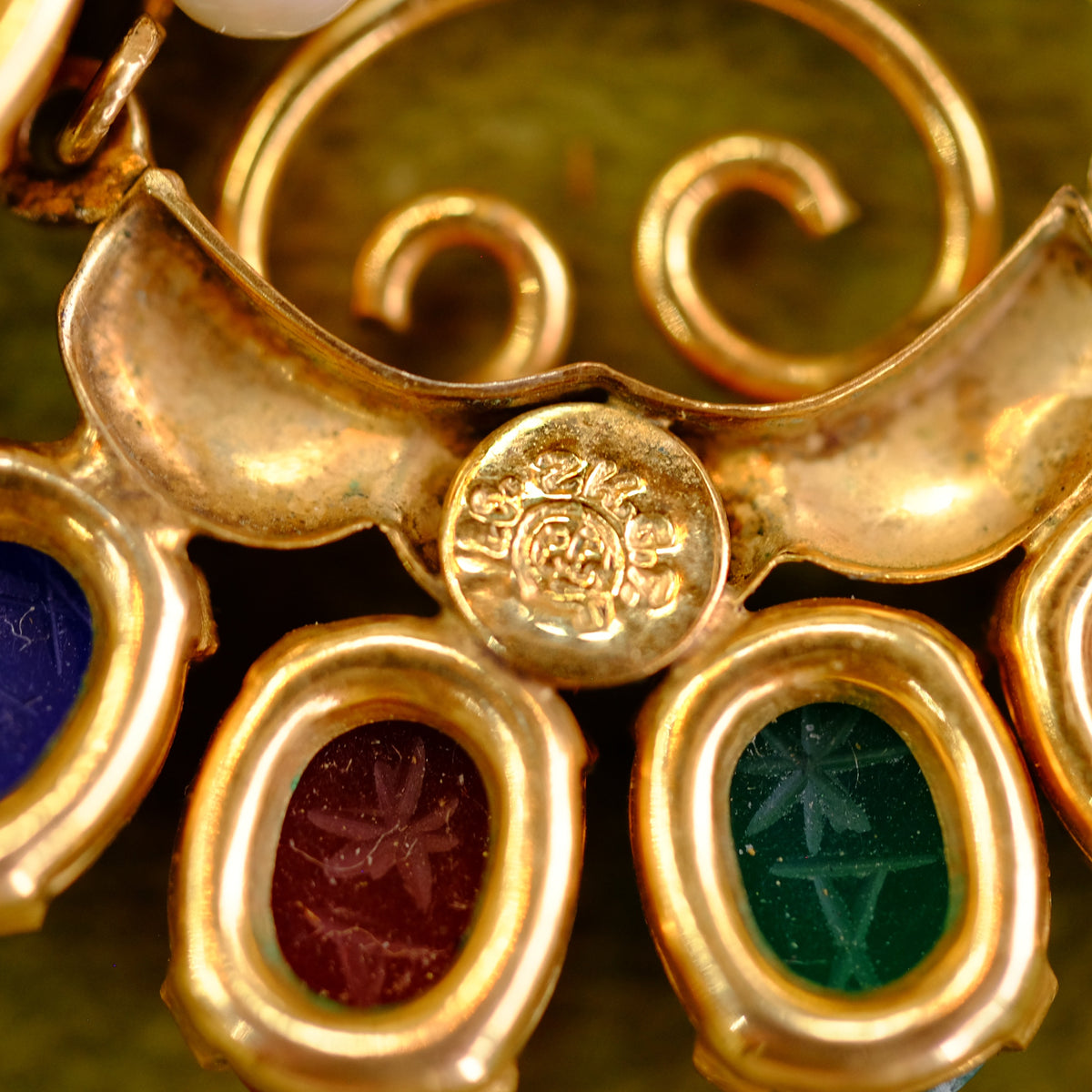 Vintage Revival Gold Filled Scarab Necklace