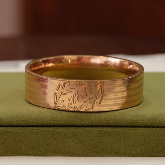 Art Deco Gold Filled Bangle signed Ripley & Gower