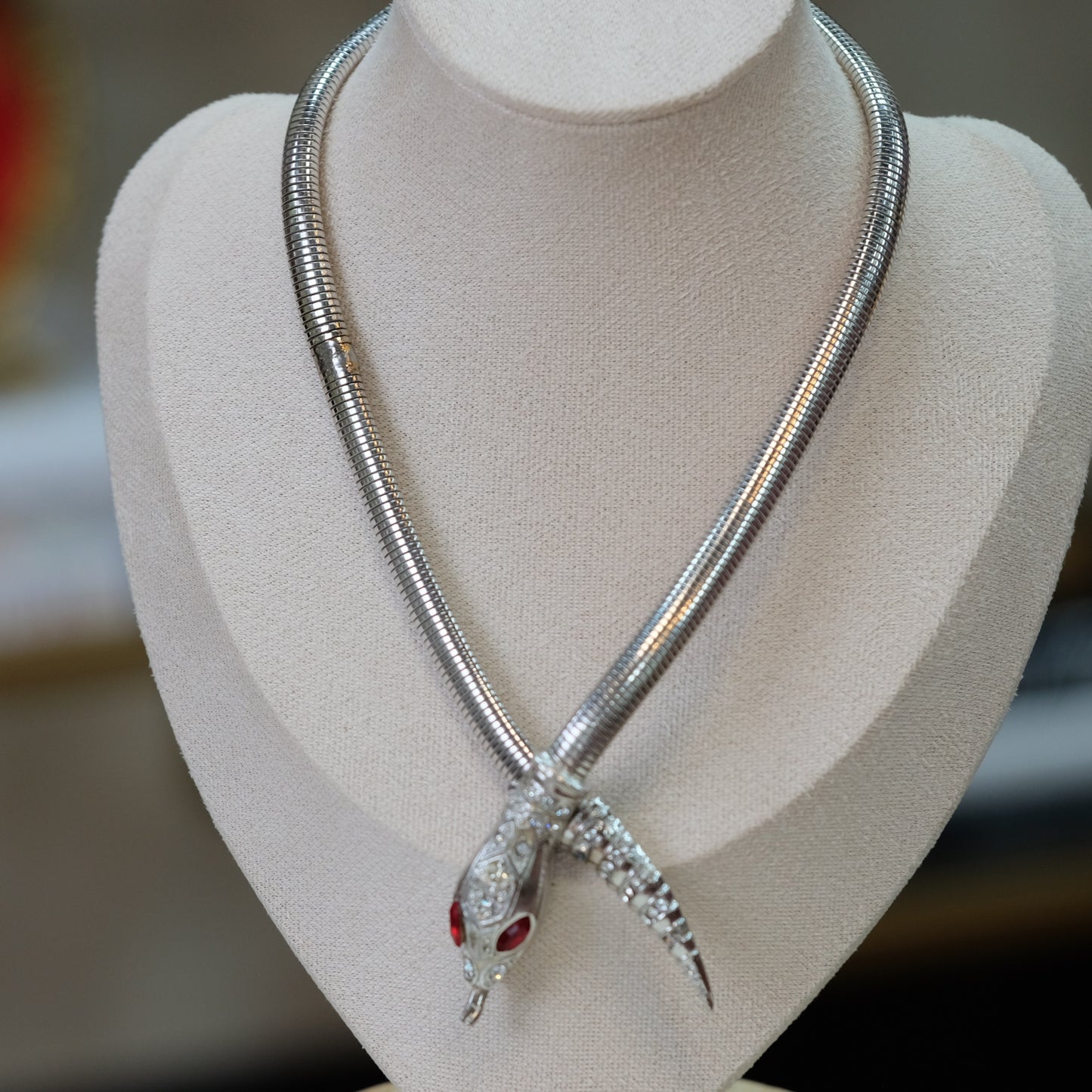 Coro Pegasus Serpent Necklace 1940s