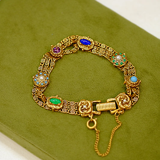 Goldette N.Y. Multi Gem Bracelet