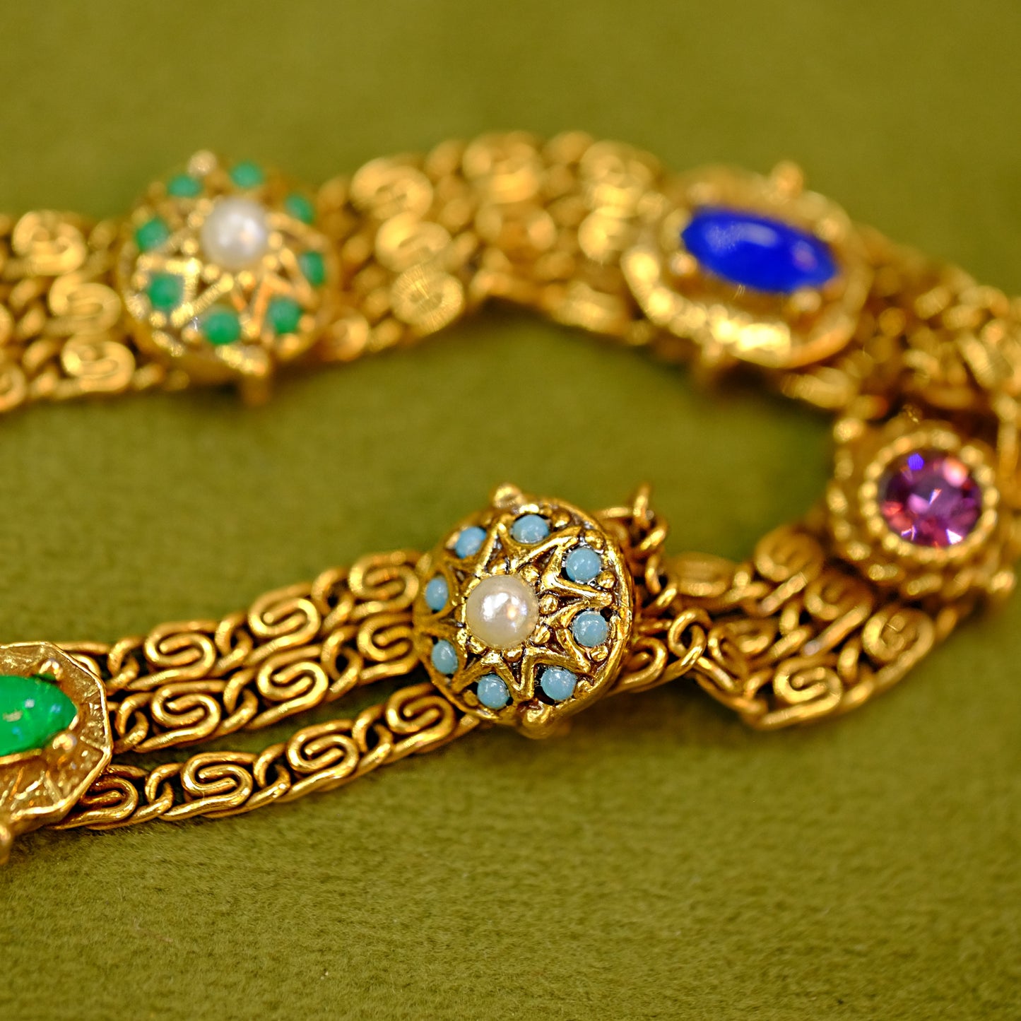 Goldette N.Y. Multi Gem Bracelet