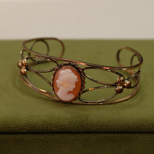 Carl Art Gold Filled Bracelet with cameo