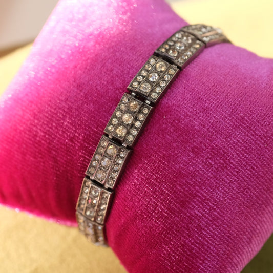 Art Deco Sterling Link Bracelet