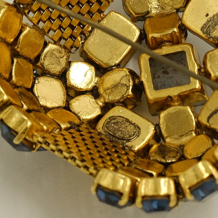 Vintage Christian Dior germany Large Dome Brooch 1960s