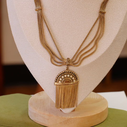 Art Deco Fringe Necklace