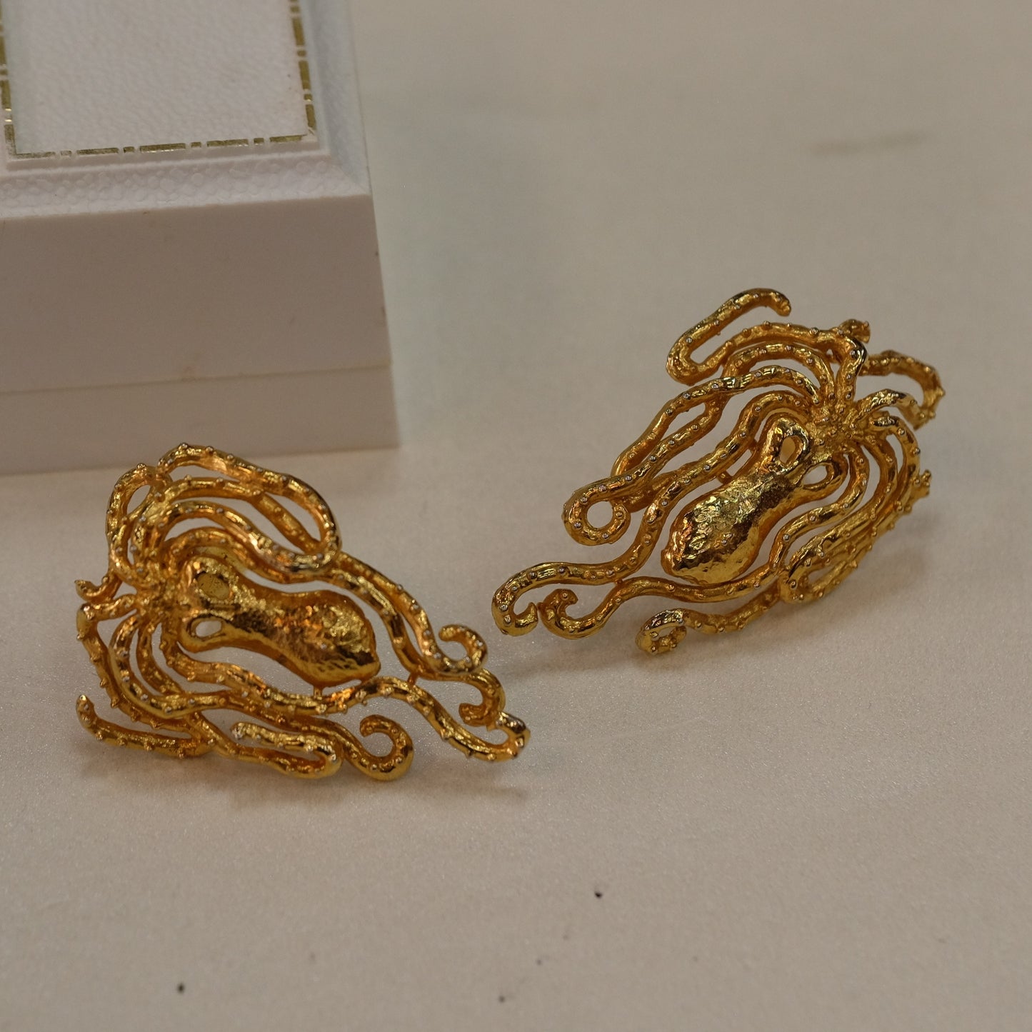 18K Gold Lalaounis Clip on Earrings 25.82 gr