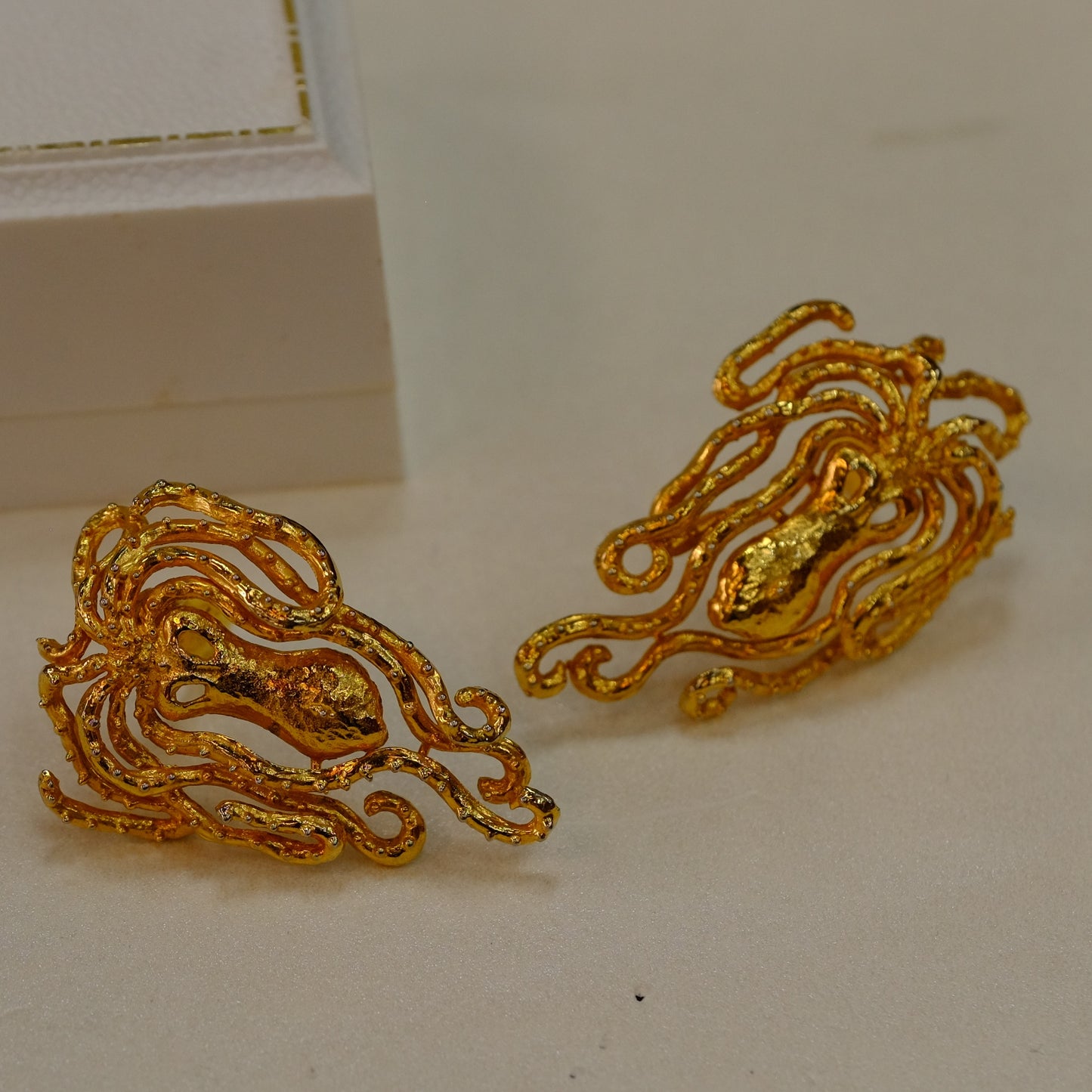 18K Gold Lalaounis Clip on Earrings 25.82 gr