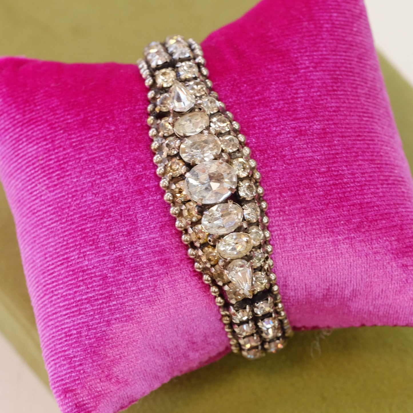 Kramer of NY Rhinestones Bracelet 1950s