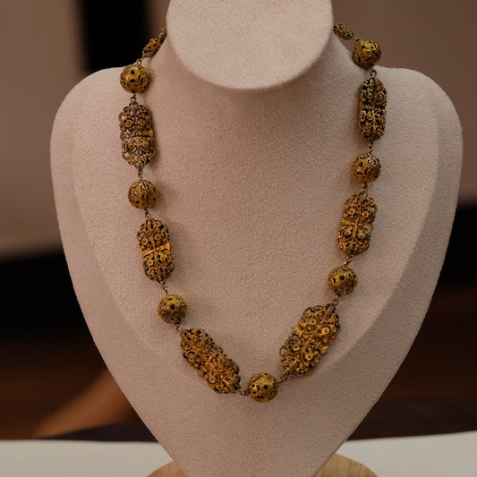 Antique Filigree Necklace 1900s