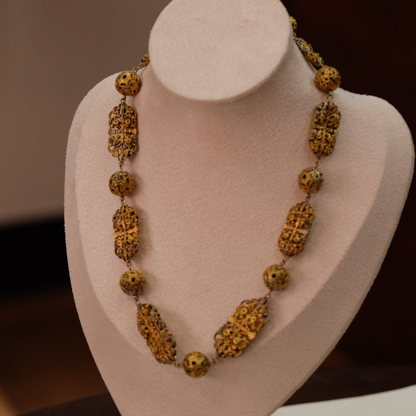 Antique Filigree Necklace 1900s