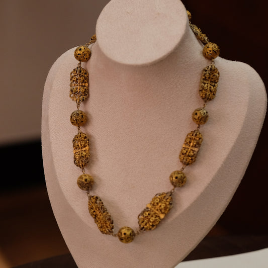Antique Filigree Necklace 1900s