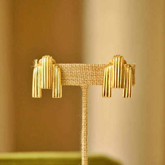 Vintage French Midcentury Modern Earrings 1960s