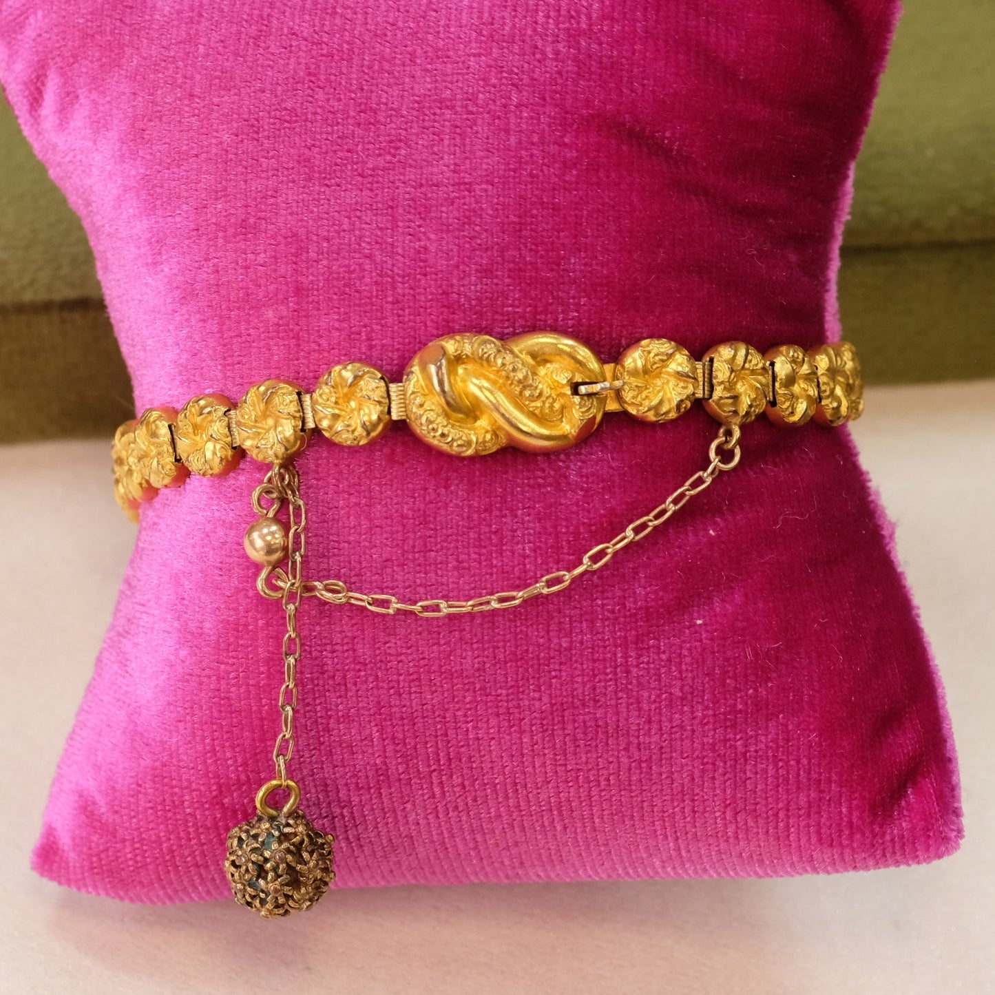 Victorian Ornate Gold Filled Bracelet