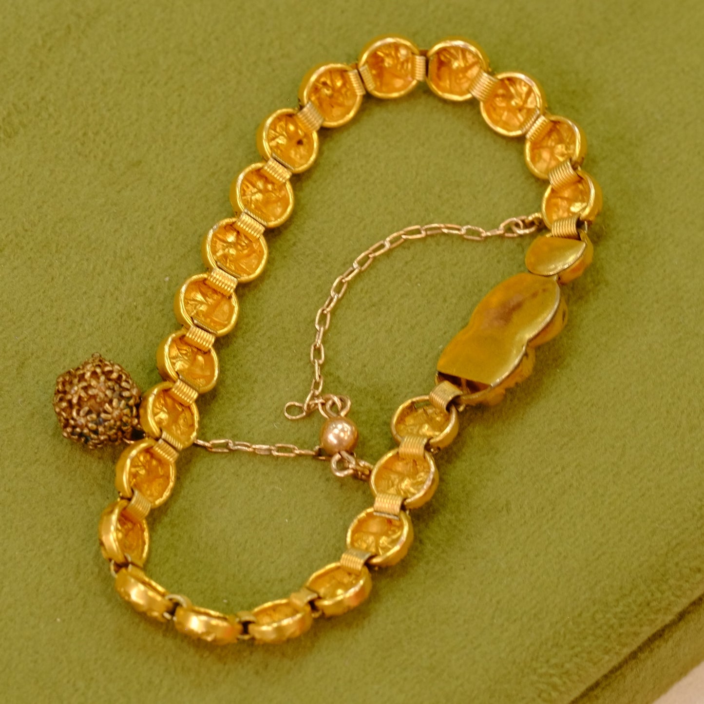 Victorian Ornate Gold Filled Bracelet