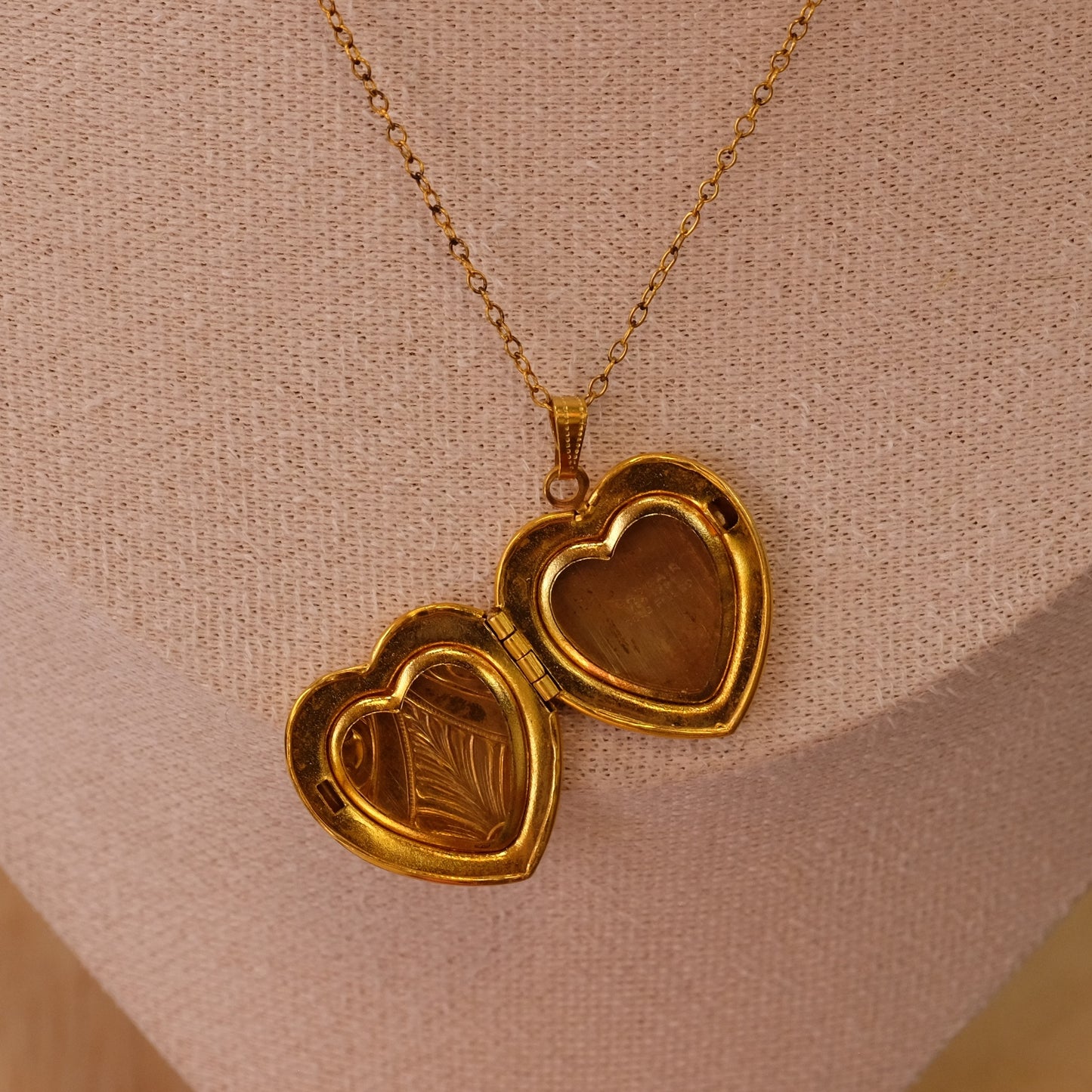 Gold Filled Heart Locket on Chain