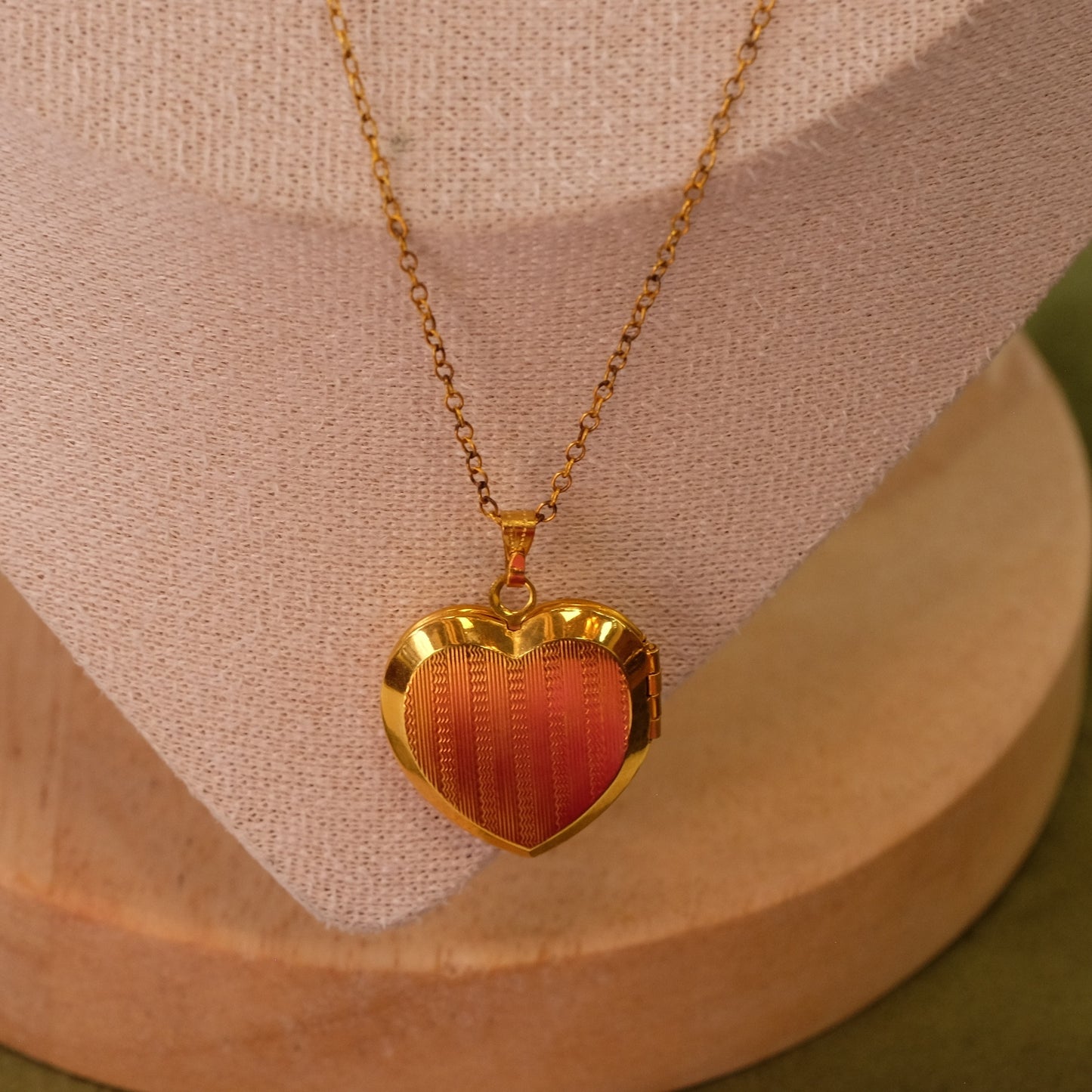 Gold Filled Heart Locket on Chain