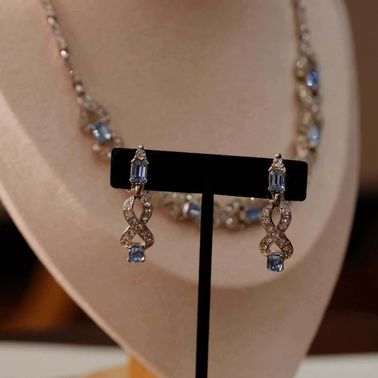Bogoff Necklace and Earrings set 1950s