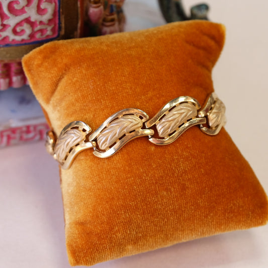 Trifari Goldtone Swirl Bracelet 1960s