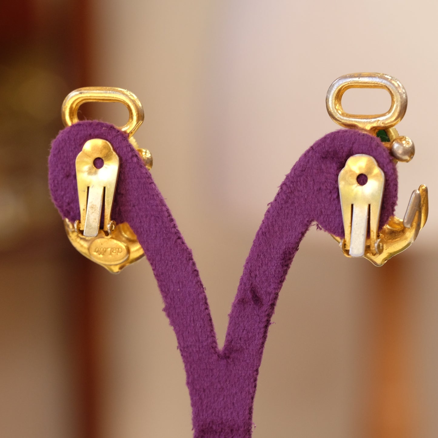 Vintage William DeLillo Anchor Earrings 1980s