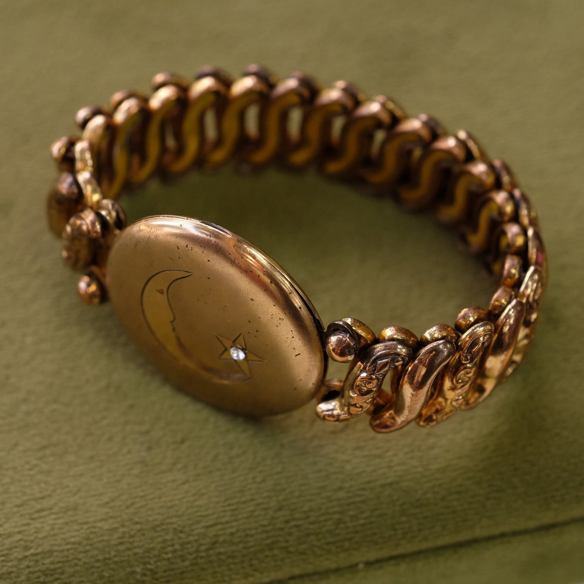 Moon Locket Bracelet