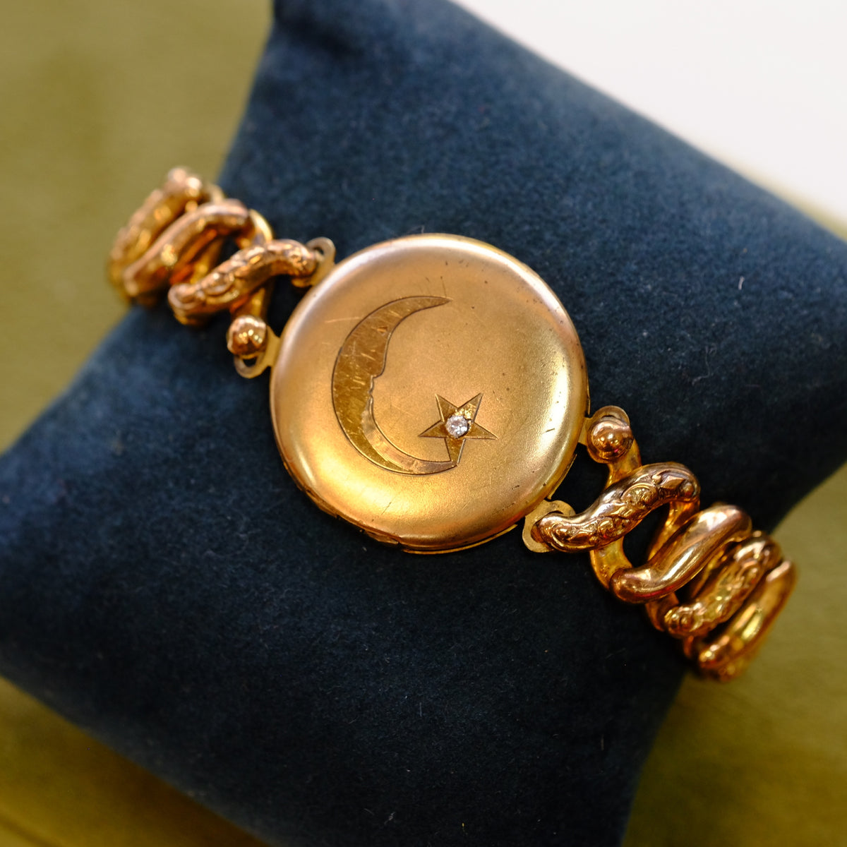 Moon Locket Bracelet