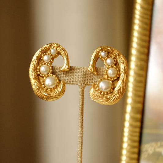 Vintage French Designer Earrings 1980s